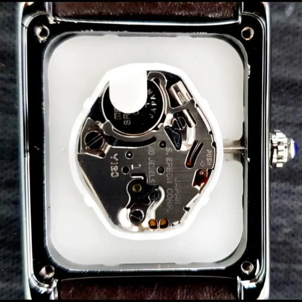 Gorgeous Pierre Lucerne Swiss Inspired Mens‎ Tank Watch Blk